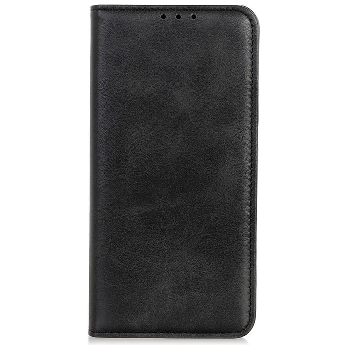 For iPhone 15 Anti-Scratch Phone Case Full Protection Stand Split Leather Wallet Cell Phone Cover - Black - 6