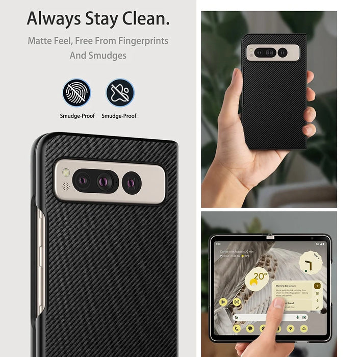 VILI TC Series Phone Case for Google Pixel Fold , Anti-scratch PU Leather Coated PC+TPU Cover - 4