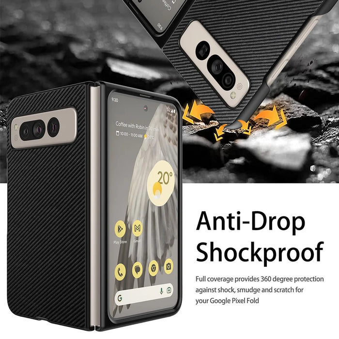 VILI TC Series Phone Case for Google Pixel Fold , Anti-scratch PU Leather Coated PC+TPU Cover - 5