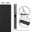 VILI DMX Series PU Leather Phone Case for Sharp Aquos Wish3  , Card Slots Stand Protective Phone Cover - Black - 5