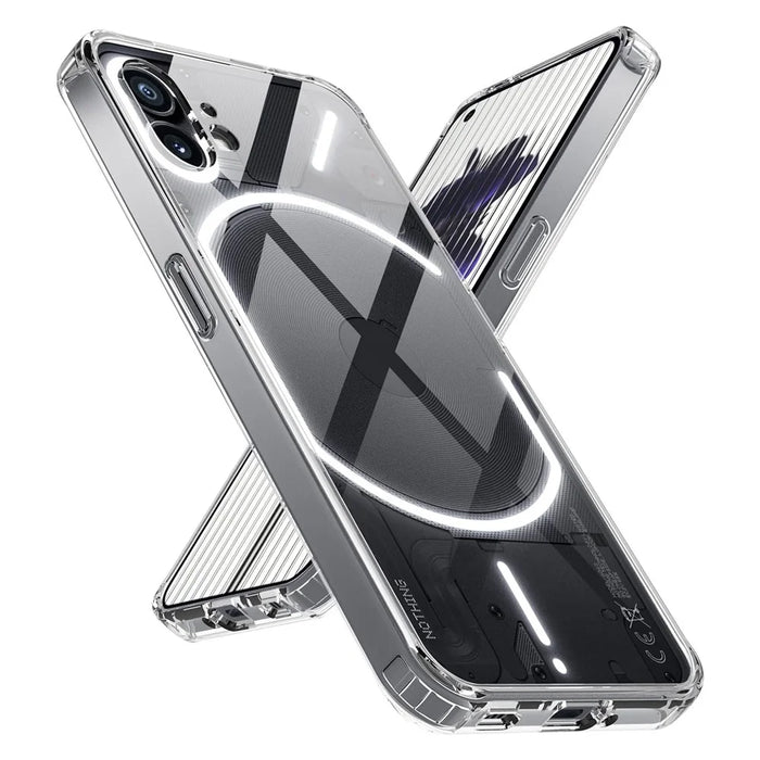 Transparent Mobile Phone Case for Nothing Phone (2) Anti-Drop Shockproof TPU + PC Slim Hybrid Cover - 1
