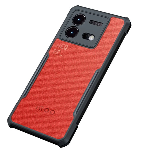 XUNDD For vivo iQOO Neo8 5G / Neo8 Pro 5G Phone Case Acrylic+TPU Protective Phone Cover - Black / Laser Texture - 2