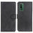 Phone Case for Nokia XR21 , Cowhide Texture PU Leather+TPU Foldable Stand Wallet Cover - Black - 1