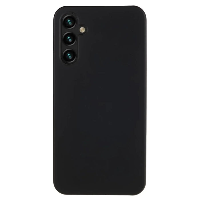 For Samsung Galaxy A24 4G (162.1 x 77.6 x 8.3mm) Hard PC Phone Case Rubberized Scratch-resistant Cell Phone Cover - Black - 1
