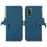 RFID Blocking Genuine Cow Leather Case for Nokia XR21, Wallet Stand Full Protection Phone Cover - Blue - 1