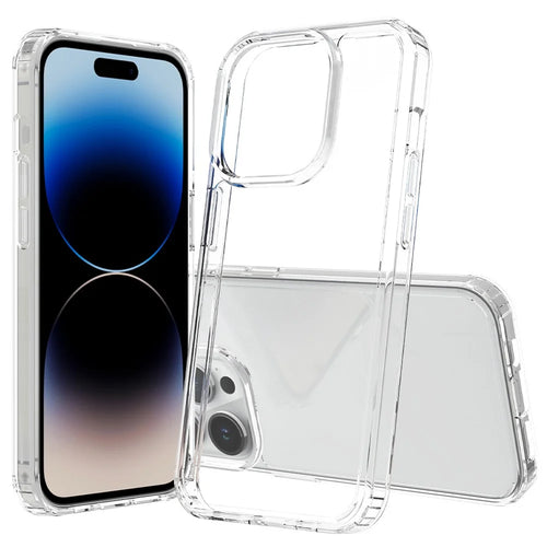 For iPhone 15 Pro Slim-Fit Hybrid Phone Cover Shell Anti-Scratch Clear Acrylic+TPU Mobile Phone Case - 1