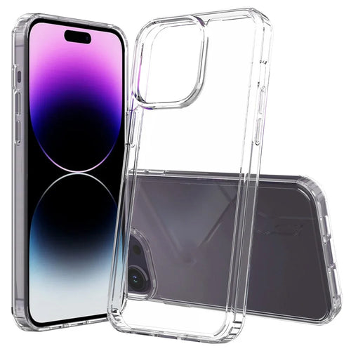 For iPhone 15 Pro Max Shockproof Acrylic+TPU Hybrid Mobile Phone Cover Clear Anti-Scratch Phone Case Shell - 1