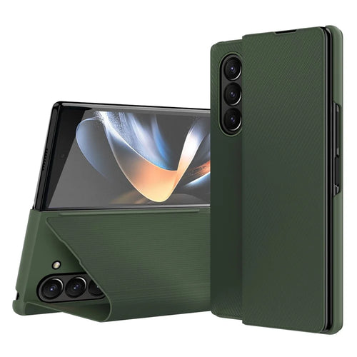 Anti-Drop Slim Case for Samsung Galaxy Z Fold5 5G Anti-Fingerprint Phone Cover Protective Phone Case - Green - 1
