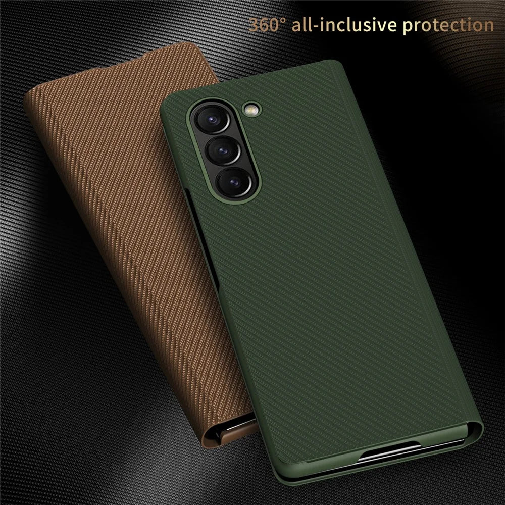 Anti-Drop Slim Case for Samsung Galaxy Z Fold5 5G Anti-Fingerprint Phone Cover Protective Phone Case - Green - 7
