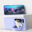 Slim Case for Samsung Galaxy Z Flip5 5G Protective PU Leather PC Phone Cover with Finger Strap - Purple - 3