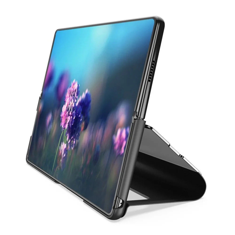For Samsung Galaxy Z Fold5 5G Flip Leather Cover with Stand Full Body Protective Phone Case - Black - 4