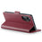 For Realme 10 Pro+ 5G Leather Case CASEME 023 RFID Blocking 3 Card Slot Mobile Cover - Red - 3
