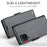 For Samsung Galaxy A12 Leather Case CASEME 023 RFID Blocking 3 Card Slot Mobile Cover - Black - 5