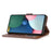 For iPhone 15 Pro PU Leather Wallet Case Litchi Texture Foldable Stand Phone Cover - Brown - 2