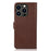 For iPhone 15 Pro PU Leather Wallet Case Litchi Texture Foldable Stand Phone Cover - Brown - 7