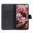 KHAZNEH For iPhone 15 Plus Cowhide Texture Shockproof Stand Cover Leather Wallet Phone Case - Black - 2