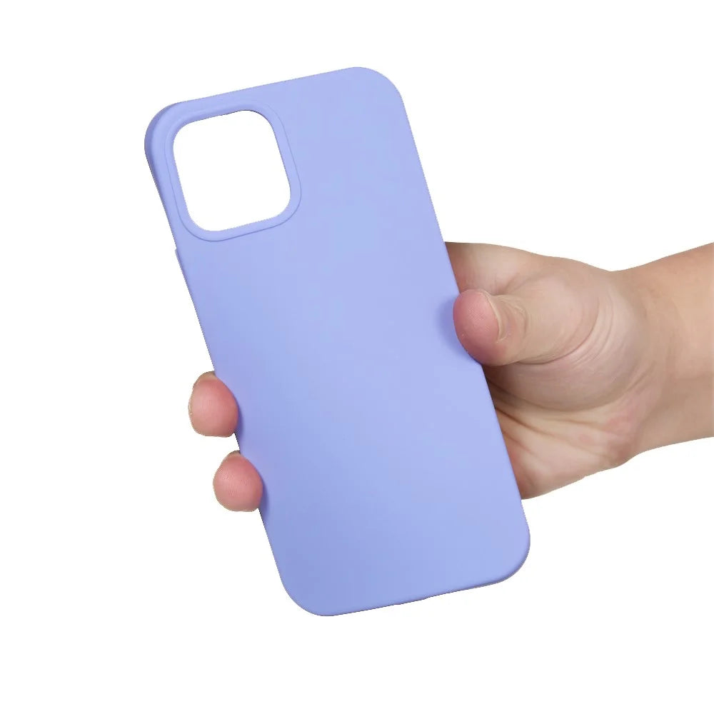 For iPhone 15 Pro Max Liquid Silicone Soft Lining Back Cover Anti-drop Phone Case - Light Purple - 4