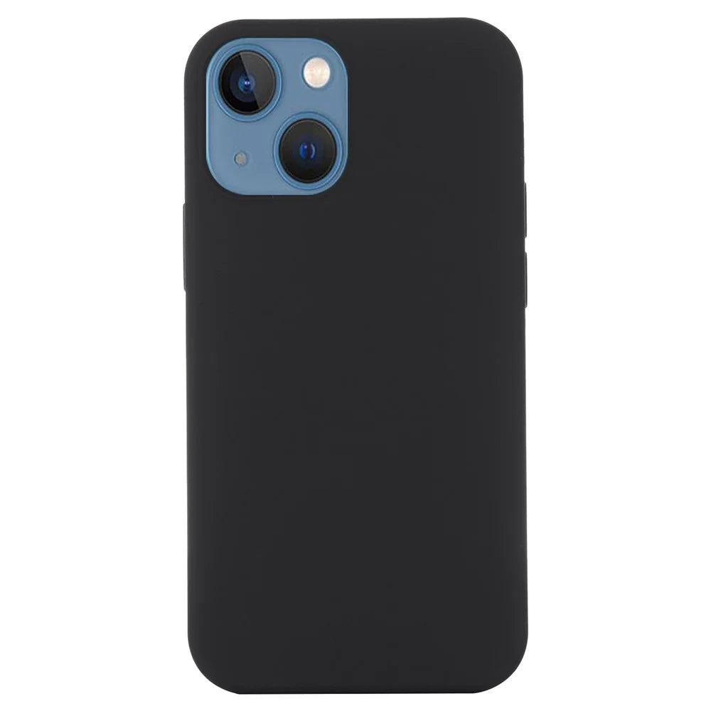For iPhone 15 Soft Silicone Phone Case Slim Phone Cover Compatible with MagSafe Wireless Charging - Black - 1
