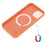 For iPhone 15 Pro Max Slim Phone Case Soft Silicone Phone Shell Compatible with MagSafe Wireless Charging - Orange - 4