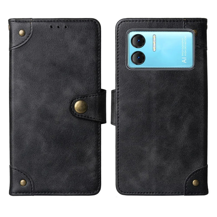 For Doogee X98 / X98 Pro PU Leather Wallet Case Full Protection Stand Phone Cover - Black - 1