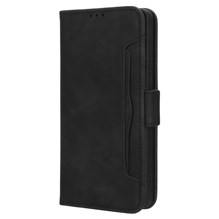For Infinix Note 30 Pro 4G X678B Multiple Card Slots Drop-Proof Cover PU Leather Stand Wallet Phone Case - Black - 6