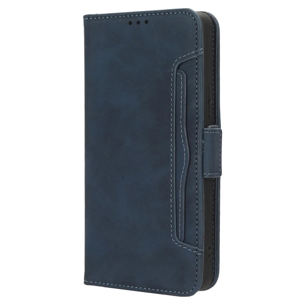 For Infinix Note 30 5G X6711 Flip Stand Phone Case  Multiple Card Slots PU Leather Wallet Cover - Blue - 6