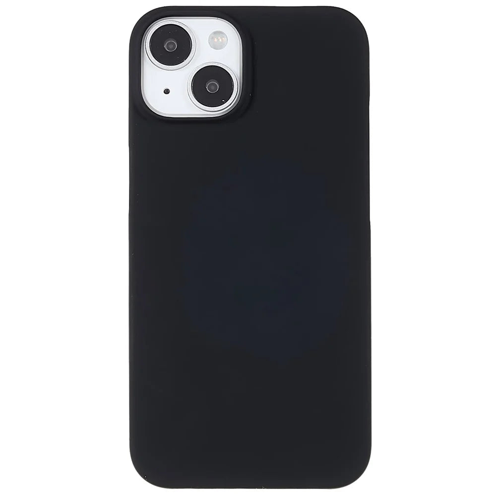 For iPhone 15 Plus Rubberized Hard PC Back Cover Anti-scratch Phone Case - Black - 2