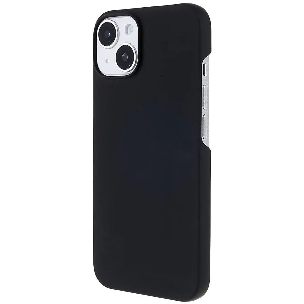 Rubberized Cell Phone Case for iPhone 15 , Scratch-resistant PC Protective Phone Cover - Black - 3