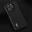 ABEEL For iPhone 15 Pro Anti-Scratch Phone Case Cowhide Leather + PC Litchi Texture Cover - Black - 2