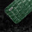 ABEEL For iPhone 15 Pro Crocodile Texture Phone Cover Cowhide Leather Coated PC+TPU Protective Shell - Green - 3