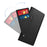 PU Leather + TPU Stand Case for Samsung Galaxy A34 5G , Card Holder Mirror Design Phone Cover - Black - 5