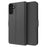 For Samsung Galaxy A34 5G Card Holder PU Leather Phone Case Foldable Stand Phone Cover - Black - 1