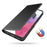 For Samsung Galaxy A34 5G Card Holder PU Leather Phone Case Foldable Stand Phone Cover - Black - 4