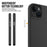 Four Corner Anti-drop Phone Case for iPhone 15 , TPU+PC Protective Phone Cover - Black - 4