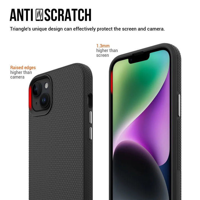 Four Corner Anti-drop Phone Case for iPhone 15 , TPU+PC Protective Phone Cover - Black - 5