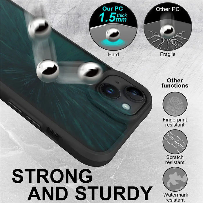 Combat X Mode Series for iPhone 15 Four Corner Shockproof Phone Case TPU + PC Back Cover - Black - 2