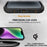 Combat X Mode Series for iPhone 15 Four Corner Shockproof Phone Case TPU + PC Back Cover - Black - 4