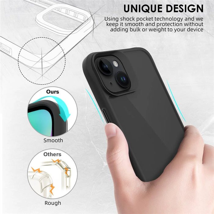 Combat X Mode Series for iPhone 15 Four Corner Shockproof Phone Case TPU + PC Back Cover - Black - 7
