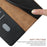 HT02 Wallet Stand Case for iPhone 15 Pro Max Genuine Cow Leather Nappa Texture Anti-drop Phone Cover - Black - 4
