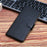 HT02 Wallet Stand Case for iPhone 15 Pro Max Genuine Cow Leather Nappa Texture Anti-drop Phone Cover - Black - 7