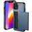 Card Holder Phone Case for iPhone 15 Plus , TPU + PC Dual Layer Anti-drop Phone Cover - Navy Blue - 2