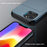 Card Holder Phone Case for iPhone 15 Plus , TPU + PC Dual Layer Anti-drop Phone Cover - Navy Blue - 4
