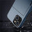 Card Holder Phone Case for iPhone 15 Plus , TPU + PC Dual Layer Anti-drop Phone Cover - Navy Blue - 6
