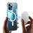 For iPhone 15 Pro Max Mobile Phone Case Clear Design Magnetic Ring Acrylic+TPU Phone Shell Cover Compatible with MagSafe - 3