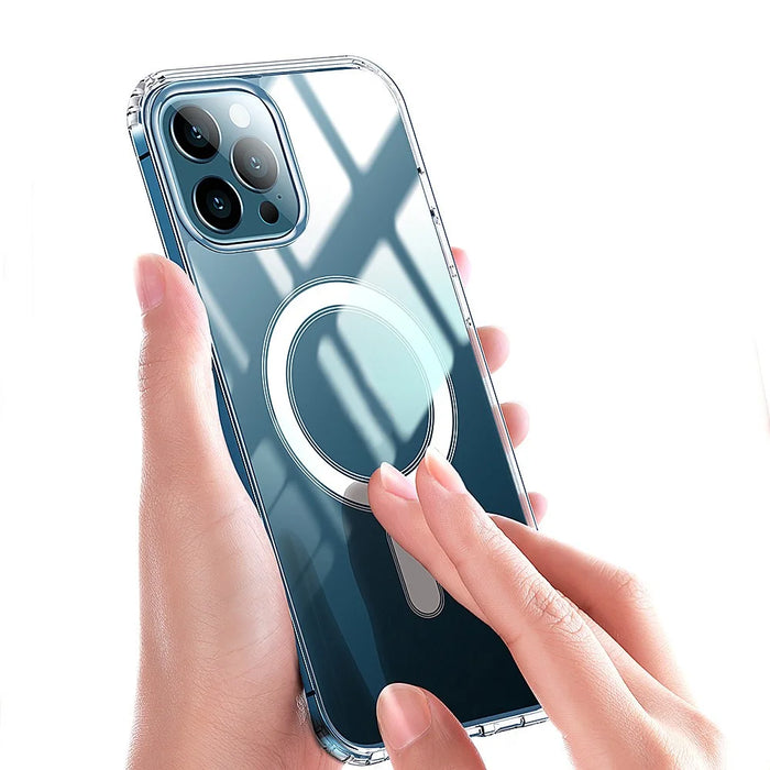 Phone Case Cover for iPhone 15 Pro , Compatible with MagSafe Magnetic Ring HD Clear Acrylic+TPU Phone Shell - 5