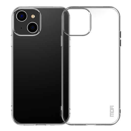 MOFI Flexible TPU Clear Phone Case for iPhone 15 Plus , Anti-scratch Phone Back Cover - 1