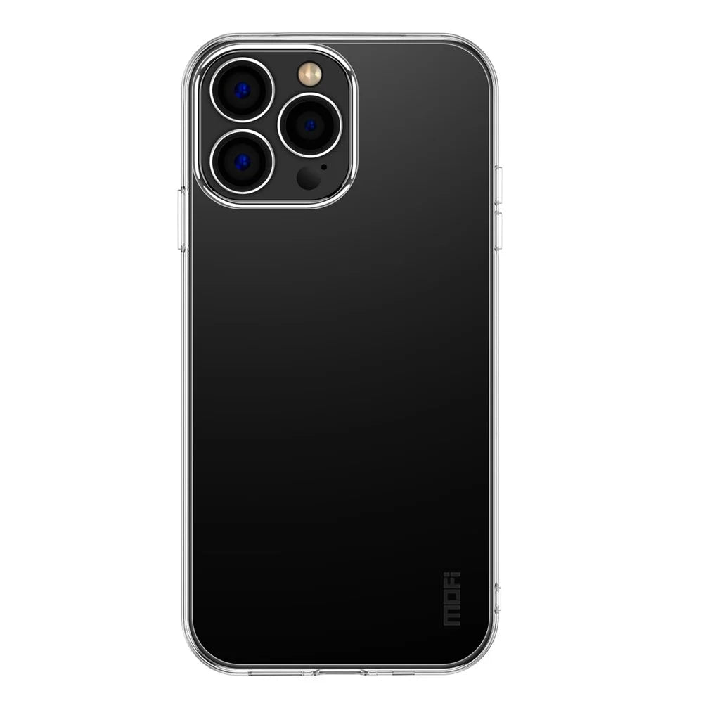MOFI Transparent Phone Case for iPhone 15 Pro , Soft TPU Anti-drop Protective Phone Cover - 2