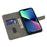 For iPhone 13 Wallet Case PU Leather Magnetic Closure 3D Pattern Stand Phone Cover - Two Feathers - 2