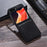 For Samsung Galaxy Z Flip5 5G Shockproof Phone Case PU Leather Coated Hard PC Ultra Thin Cover - Black - 2