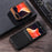 For Samsung Galaxy Z Flip5 5G Shockproof Phone Case PU Leather Coated Hard PC Ultra Thin Cover - Black - 4